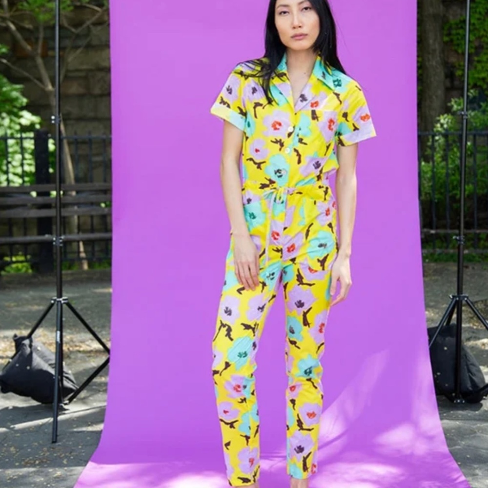 Rachel Antonoff Jumpsuit in Yellow Poppy